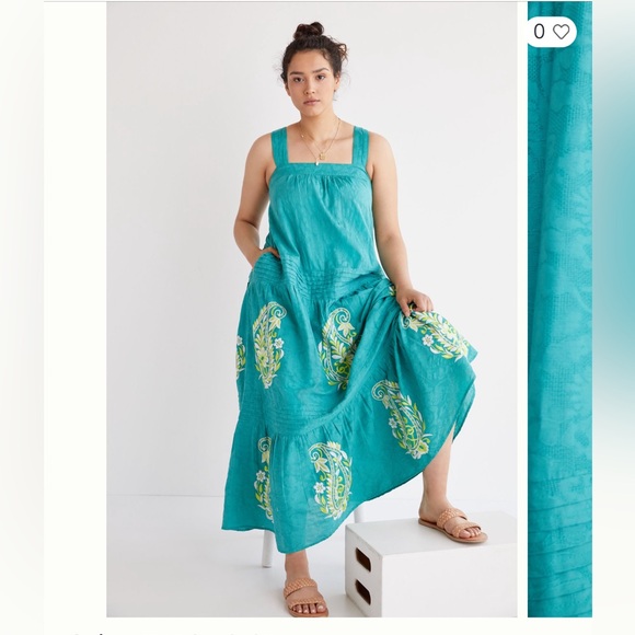 Anthropologie Felicity Embroidered Maxi Dress - Picture 3 of 14